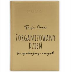  Könyvnaptár 2026 Év Arany tervező A5 Szervezett nap Név Minták (Złoty Planer 26 Zorganizowany Dzień)