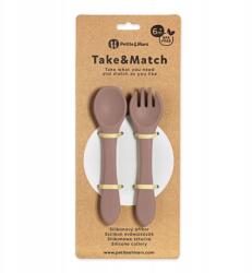 Petite&Mars velvet latte gyerek evőeszközök (8596202017172)