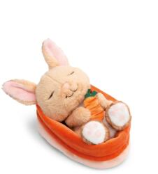 NICI Jucarie plus NICI Iepuras cu Morcov 12cm maro din materiale reciclate model 61584 (61584)