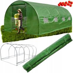 GardenLine Üvegház Kerti Fólia Alagút [fólia Váz] 6x3x2 [18m2] 25mm váz (TUN0358)