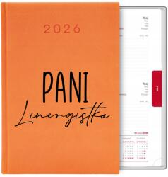  Naptár Narancs A5 2026 Ajándék Hölgy Linergista Ajándék Kütyü, 320 oldal (Kalendarz a5 2026 TERMINARZ PLANER ORGANIZER)