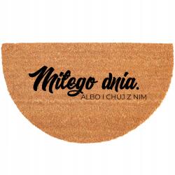 TabPrint Lábtörlő Kókusz Csúszásgátló Ökológiai Tartós Félkör Alakú 40X70CM (WYCIERACZKA TRWAŁA PÓŁOKRĄGŁA 40X70 KOKOSOWA)