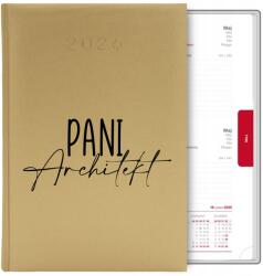  Naptár Arany A5 2026 Ajándék Hölgy Építész Gadget Ajándék MIX Wz (Kalendarz a5 2026 TERMINARZ PLANER ORGANIZER)