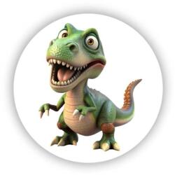  65x65mm kör mágnes - tyrannosaurus rex (MAGNET-65x65-KRUH-45)