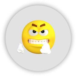  60x60mm kör mágnes - dühös mosoly (MAGNET-60X60-KRUH-78)