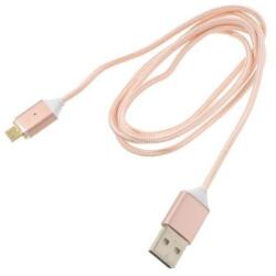  GX7 fonott micro USB kábel mágneses kioldóval - 1m - rózsaarany (10150965B)