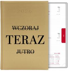 FunnyCase Naptár Arany Könyv Határidőnapló A5 2026 Önfejlesztés Szöveg MIX Wz (Kalendarz SAMODOSKONALENIE TEKST)