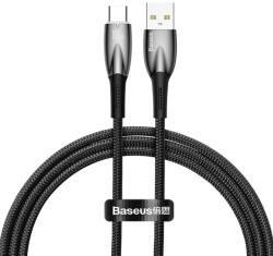 Baseus Glimmer sorozatú gyorstöltő adatkábel USB-A - USB-C 100W 1m Fekete (bk_6932172617967)