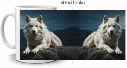  Fehér kerámia bögre 330ml képpel - Fehér Farkas 2 (HRNEK-90X82-BILY-125)