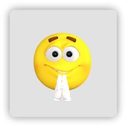  65x65mm-es négyzet alakú mágnes - kolduló mosolygós (MAGNET-65X65-CTVEREC-70)