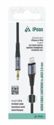  iPEAX adapter villám / 3, 5 mm-es jack 1, 5 m - fekete (90010138)
