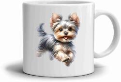  Fehér kerámia bögre 330ml képpel - Yorkshire terrier 2 (HRNEK-90X82-BILY-160)