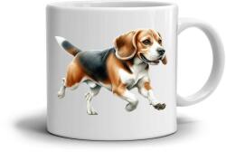  Fehér kerámia bögre 330ml képpel - Beagle 2 (HRNEK-90X82-BILY-109)