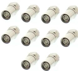 Well Set 10 mufe F cu sertizare RG6 7mm cu inel cauciuc WELL FC-100-WL-10 (FC-100-WL-10)