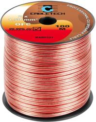 Cabletech Cablu difuzor 10m cupru OFC 2x1.5mm2 transparent Cabletech KAB0321-10 (KAB0321-10)