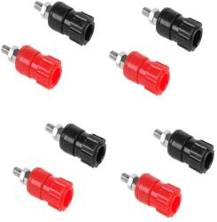 Cabletech Set 8 mufe mama banana 4mm panou 16mm (4x rosu + 4x negru) Cabletech GNI0205-8 (GNI0205-8)