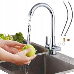  Konyhai Csaptelep Vízsugár Forgatható Dupla Hideg-meleg Kapcsoló 360° (250211GW17)