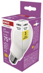  LED izzó Classic A60 / E27 / 9, 5 W (75 W) / 1055 lm / semleges fehér (em_8592920126561)