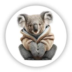 Mágnes 65x65mm kör alakú mágnes - koala pulóverben (MAGNET-65X65-KRUH-26)