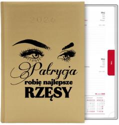  Naptár Arany A5 2026 Ajándék Szempilla Stylist Személyre Szabott MIX Wz (Kalendarz a5 2026 TERMINARZ PLANER ORGANIZER)