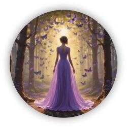  65x65mm-es kör alakú mágnes - erdei hercegnő (MAGNET-65x65-KRUH-64)