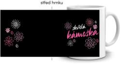  Fehér kerámia bögre 330ml képpel - nagyszerű barát (sötét téma) (HRNEK-90X82-BILY-360)