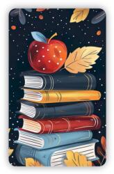  89x55mm-es téglalap alakú mágnes - ősz könyvekkel (MAGNET-89X55-OBDELNIK-90)