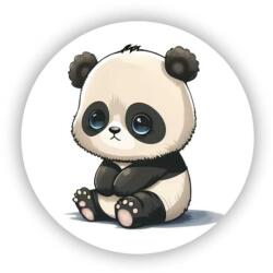  65x65mm kör mágnes - aranyos panda 2 (MAGNET-65x65-KRUH-44)