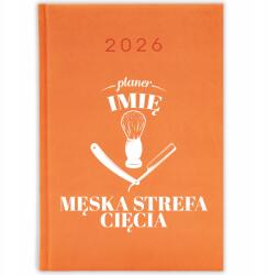 FunnyCase Könyvnaptár 2026 Férfi Vágási Zóna *név* Narancssárga Ajándék Wz (Kalendarz 2026 MĘSKA STREFA CIĘCIA *IMIĘ*)