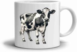  Fehér kerámia bögre 330ml képpel - tehén (HRNEK-90X82-BILY-265)