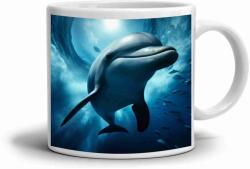  Fehér kerámia bögre 330ml képpel - delfin (HRNEK-90X82-BILY-272)