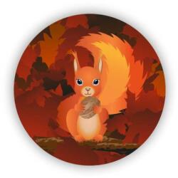  65x65mm körmágnes - mókus az ágon (MAGNET-65x65-KRUH-53)