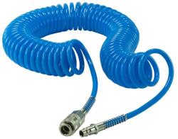 CARGUARD Furtun Pneumatic Spiralat PU 5x8mm, Lungime 10m, Flexibil, Rezistent la Indoire, Pentru Compresor si Scule Pneumatice (PSA011)