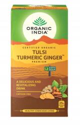 Organic India Tulsi Turmeric Ginger Organic India melegítő tea (25 filter) (801541514670)