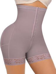 FeelinGirl Chilot Modelator Tip Pantalon cu Talie Inalta, FeelinGirl , Control Abdomen, Lift Fesier, Compresie Coapse, Taupe (Lila-Gri), Marime 5XL