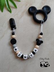 Baby Panda Névre szóló rágcsalánc - Mickey fej