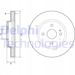 Delphi BG4942C féktárcsa (1db)