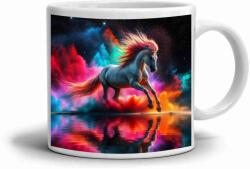  Fehér kerámia bögre 330ml képpel - ló a színek között (HRNEK-90X82-BILY-562)