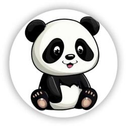  60x60mm kör mágnes - aranyos panda (MAGNET-60X60-KRUH-43)