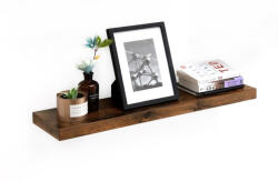 VASAGLE Lebegő fali polc, rusztikus barna 80x20x3cm