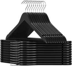 SONGMICS Vállfa készlet 20db, nadrágtartóval, csúszásmentes felület fekete