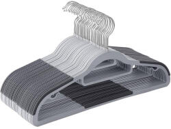 SONGMICS Műanyag ruhafugas 30 db, csúszásmentes felület szürke