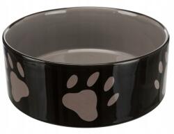 TRIXIE Kerámia tál fekete-szürke mancsokkal 1, 4L/20cm [TX-24533] (TX-24533)