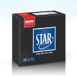 FATO Szalvéta Fato Star 38x38cm fekete 40db/cs 30cs/#