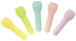 Vegware Lebomló fagyiskanál, papír, színes, 9 cm | 50 db/csomag
