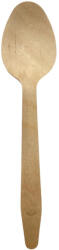  Lebomló evőkanál, fa, öblös kialakítás, 16, 5 cm | 100 db/csomag