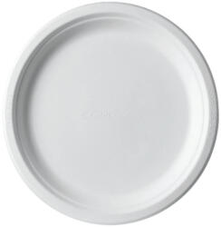 Lebomló cukornád lapostányér, 23 cm | 50 db/csomag