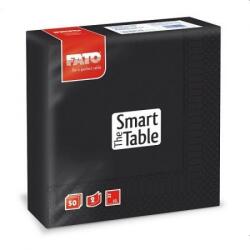 FATO Szalvéta Fato 2rét. 33x33cm 1/4 fekete 50db/cs 24cs/#