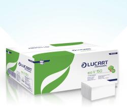 Lucart kéztörlő V hajt. , ECO V 150, 2rtg. , fehér, 20x150lap/krt