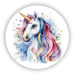  60x60mm kör mágnes - akvarell unikornis (MAGNET-60X60-KRUH-39)